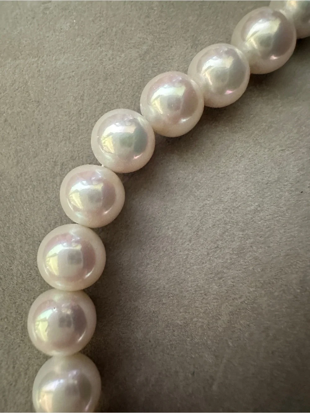Rare Exotic White Freshwater Pearl 9.5-10mm Beaded Bracelet 6.5”